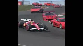 Lewis Hamilton Ferrari F1 2025 vs Ferrari Supercars & Hypercars in Shanghai