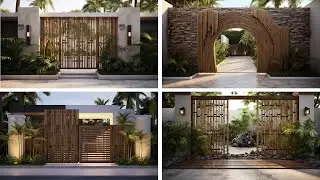Instagramable 2023 Modern Bamboo Gate Design Ideas