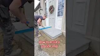 how to build a granite step #landscaping #construction #granite #step #howto #dewalt #cuttingskills