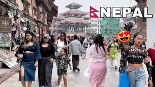 5 PM evening city walk tour in NEPAL 2025, A Virtual Walking Tour in Kathmandu Balen City