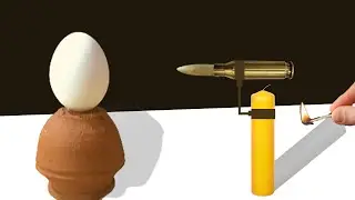 Egg vs Bullet Experiment | Most satisfying video ever