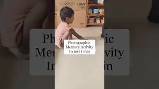 🎯Toddler & her PHOTOGRAPHIC MEMORY in 1 Min✅ #PhotographicMemory #ToddlerLearning #RightBrainSkills