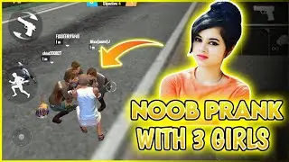 Noob Prank With 3 Girls 🤣 || Only Adam And Eve Challenge || Free Fire Clash Squad