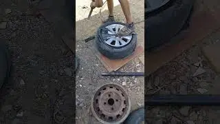 #Remove a tyre from a mag without making any scratches#