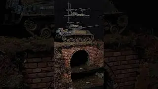 L&eacute;gendaire Sherman Tank ! #diorama #modelisme #sherman