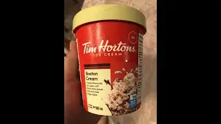 Review of the Tim horton Ice Cream - Boston Cream flavour