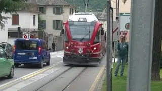 Views of Tirano, a City in Northern Italy