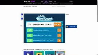 AI solve USA Today the Daily Word Search : 10/25/2025