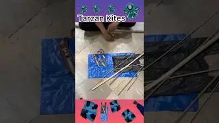 Shopping bag kite making and flying test #kite #crafts #diy #kitemade #kitefestival #tarzankites