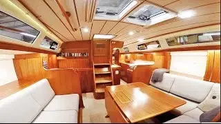 Hallberg-Rassy 44 interior walk through