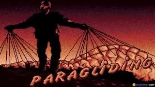 Paragliding gameplay (PC Game, 1991)