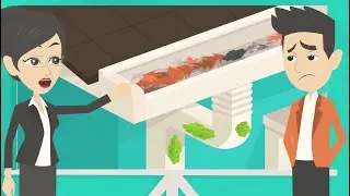 gutter cleaning service 2D explainer promo video