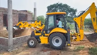 Mahindra Backhoe Loader New Home Foundation Frontage Mud Filling | Speedy Jcb | jcb video