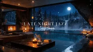 Late Night Jazz ☕ Winter Focus Cafe Ambience