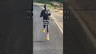 El plan de entrenamiento del keniano John Korir 🇰🇪 que incluye sesiones de velocidad en altitud