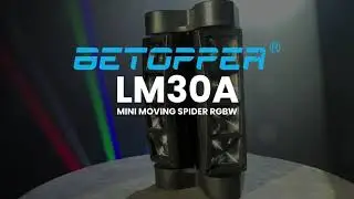Mini Moving Spider 24W 8x3W RGBW Betopper LM30A