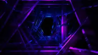 Purple Blue Beams Abstract Tunnel Loop 4K Motion Background Wallpaper Screen Saver