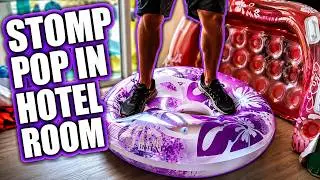 Pop inflatable - Can Foot Pressure POP These Inflatable Pool Floats?! 🎈 (Hotel Test)