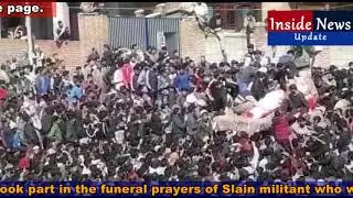 Thousands of people including women and children took part in the funeral prayers.