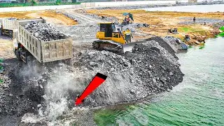 EP5 New Update Show Strong force Dozer Push Stones Fill The Land Bury New Road The Side Of The Lake