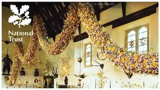 See how this stunning 60ft flower-garland is built from scratch every year at Cotehele