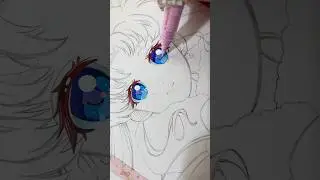 Drawing Usagi with Enmy Acrylic Markers 💫 #shorts #anime #animeart #art #drawing #sailormoon #enmy