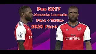 Pes 2017 Alexandre Lacazette Face+Tattoo 2020
