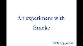 Experiment with Incense Stick - Smoke Photography