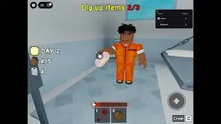 Roblox dig to escape prison (My brother’s first vid)