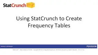StatCrunch: Creating Frequency Tables