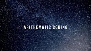 Arithematic coding - Data compression techniques - CST446