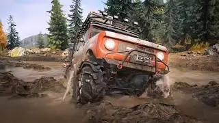Snow Runner Mudding and Crawling