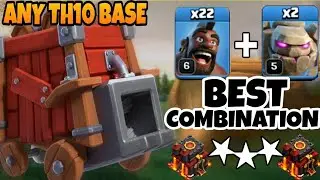 Town Hall 10 Best Attack with Log launcher।।Beat any Town Hall 10 base With GOHOLOG Strategy 101%★★★