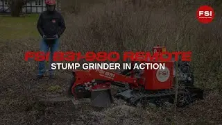FSI B31-980 REMOTE | Tracked stump grinder in action