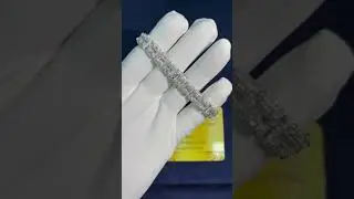 How to set diamond? Hand setting on Baguette tennis chain #tennischain #cubanlinks#cubanchain