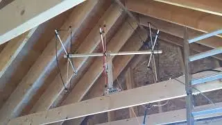 2 m cubical quad antenna rotator mounted in the attic