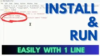 Как установить пакеты в Python IDLE (за 1 минуту)