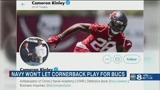 US Navy denies Bucs CB Cameron Kinley&rsquo;s request to delay service for NFL