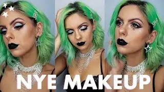 GLITTER CUT CREASE NYE MAKEUP TUTORIAL