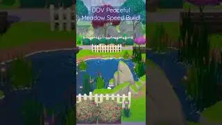Peaceful Meadows Speed Build | Disney Dreamlight Valley Decorating #shortvideo #shortsvideo