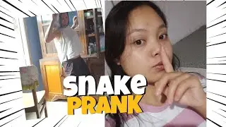 Pranking my families with fake 🐍😂