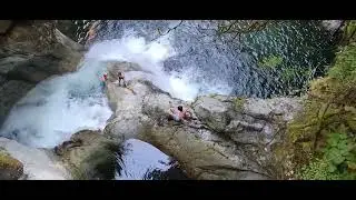 Cliff jumping at Lynn Canyon Suspension Bridge in North Vancouver