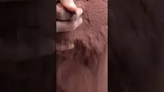 gritty Red dirt ❤️ #sandcementasmr #reddirtasmr
