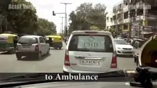 Response to the emergency vehicles in India vs foreign  places...