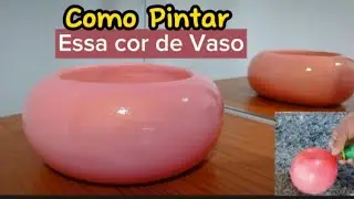 COMO PINTAR VASO DECORATIVO DE GESSO E BEXIGA | HOW TO PAINT DECORATIVE AND BLADDER VASES