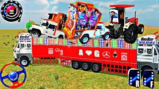 Indian Truck Stuck on sea and Tractor and Thar Dj Rescued the truck DJ from sea #tractor #thar