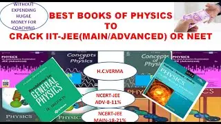 Best Books of Physics for IIT(Main/Adv.)& NEET for self preparation.physics hub by rajnish saxena
