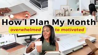 My SIMPLE (super productive) step-by-step MONTHLY PLANNING ROUTINE ✨ - Plan the month with me
