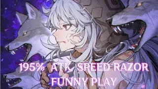 195% ATTACK SPEED RAZOR | FUNNY PLAY | GENSHIN IMPACT