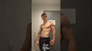 From 185 lbs to 150 lbs insane body transformation #gym #abs #aesthetic #shredded #posing #muscle